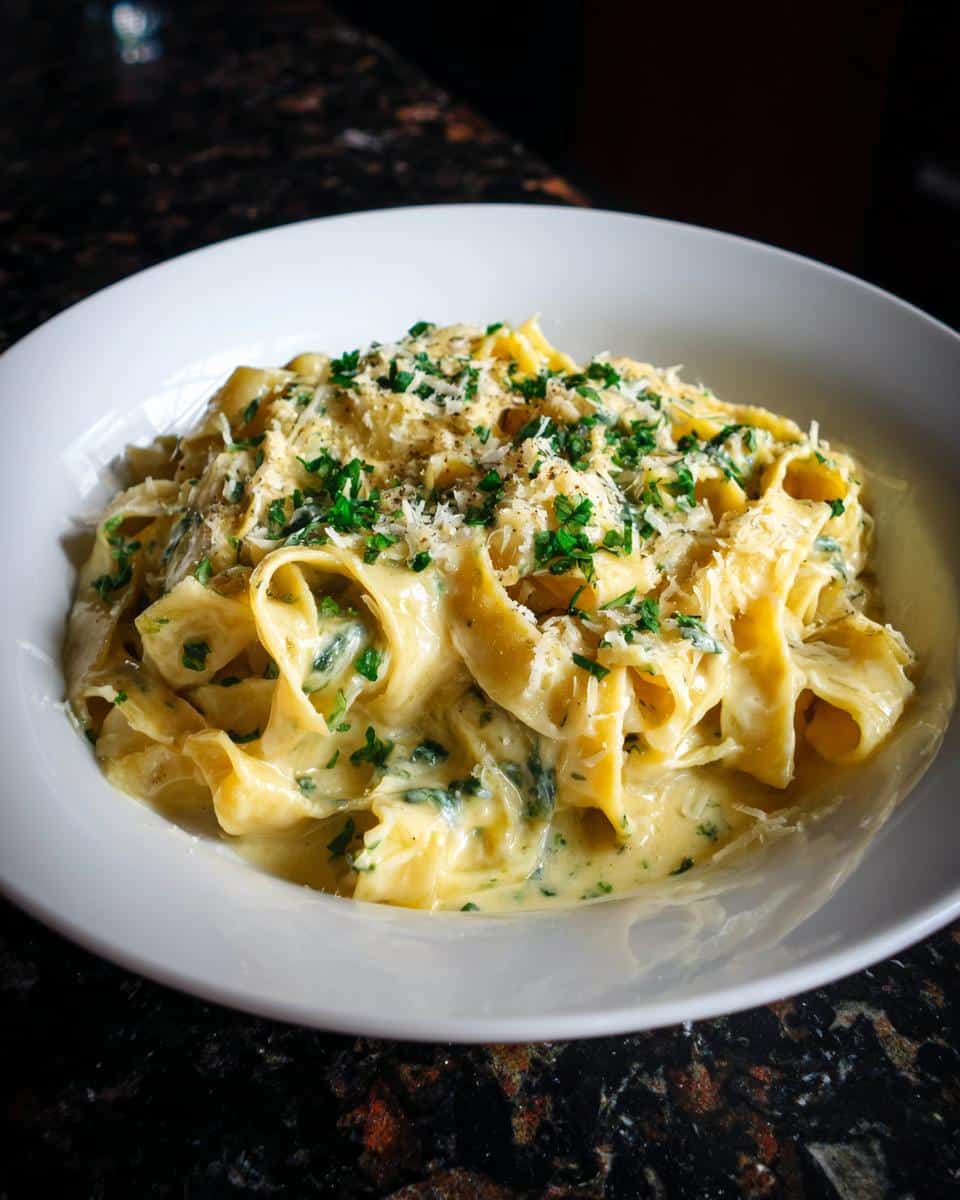 Creamy Basil Parmesan Pasta - detail 2