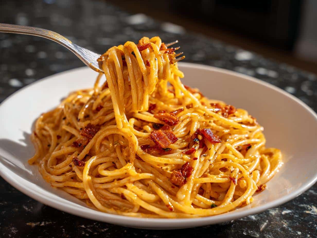 20-Minute Creamy Chili Oil Pasta, Irresistibly Spicy Comfort