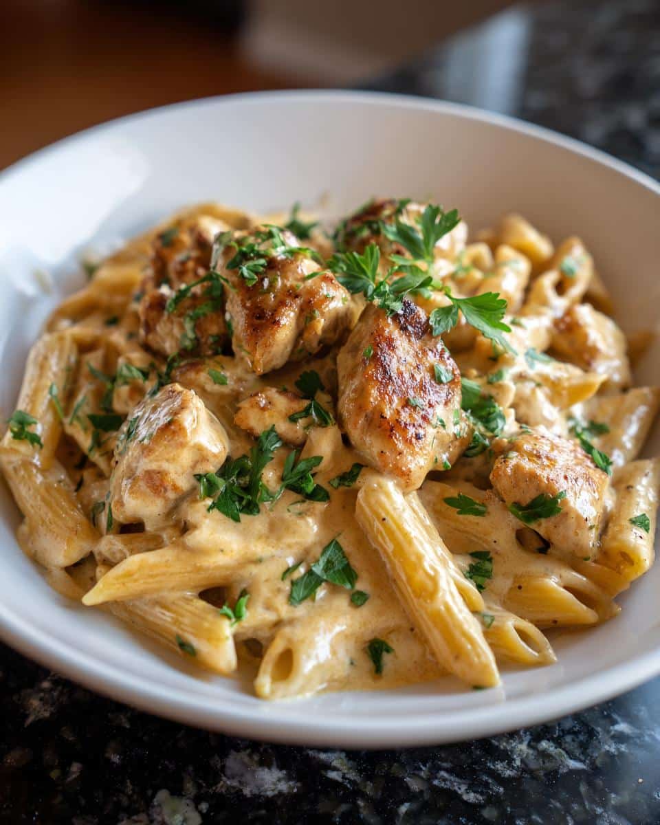 Creamy Garlic Chicken Skillet Pasta - detail 2