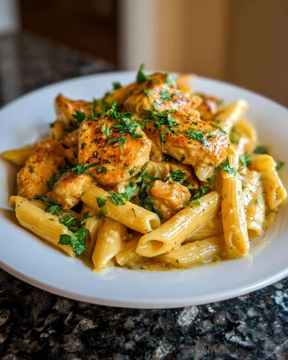Creamy Garlic Chicken Skillet Pasta - detail 3