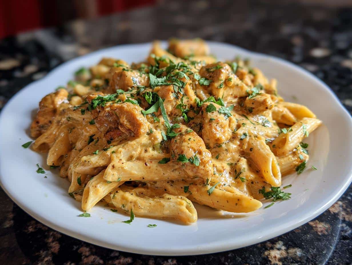 Creamy Garlic Chicken Skillet Pasta in Just 30 Minutes
