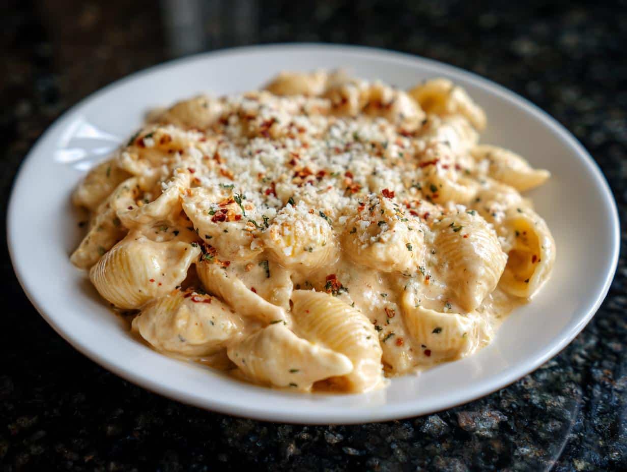20-Minute Creamy Garlic Cream Cheese Pasta to Swoon Over