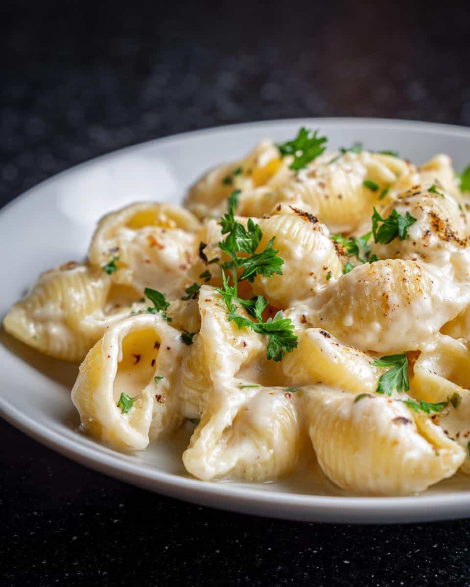Creamy Garlic Parmesan Shells - detail 3