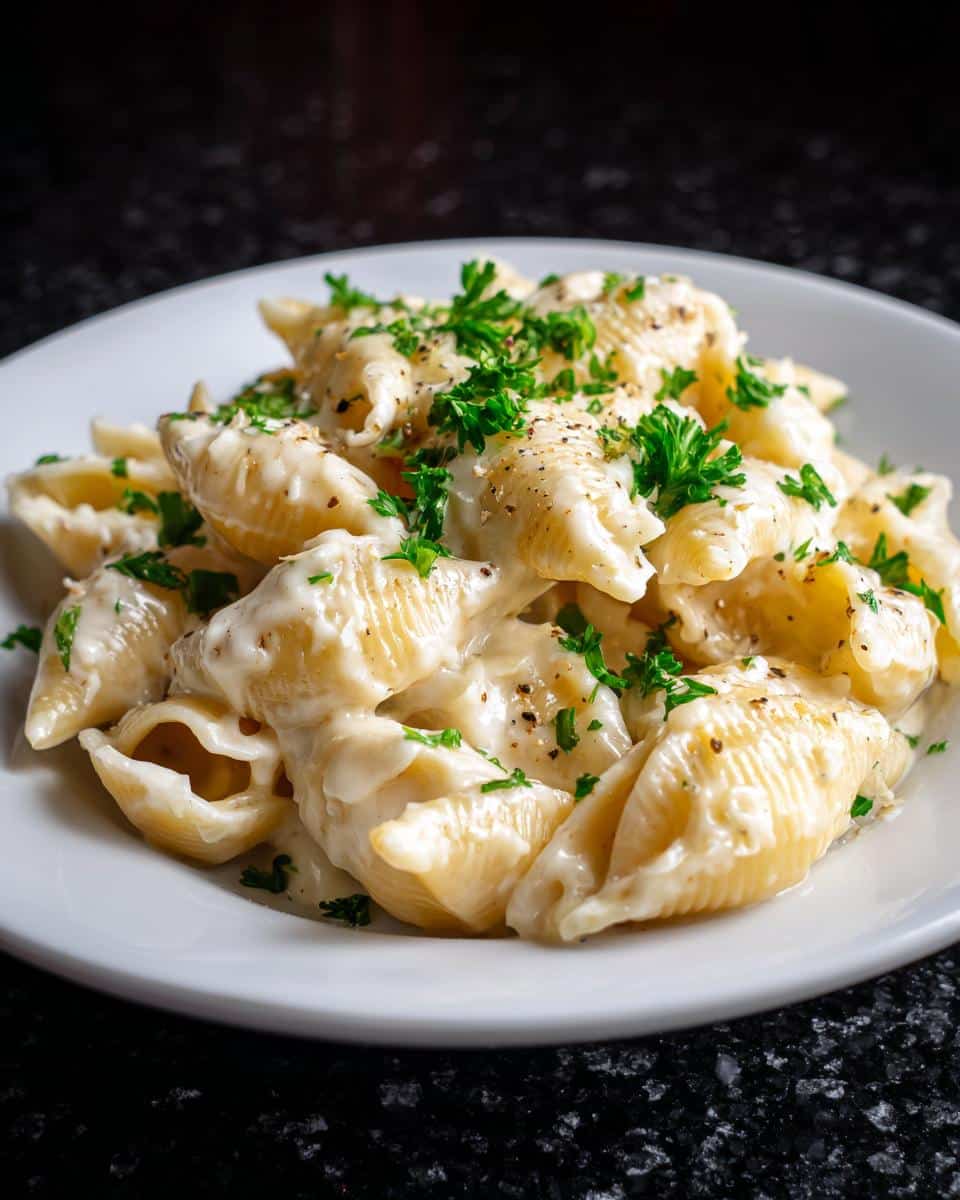 Creamy Garlic Parmesan Shells - detail 4