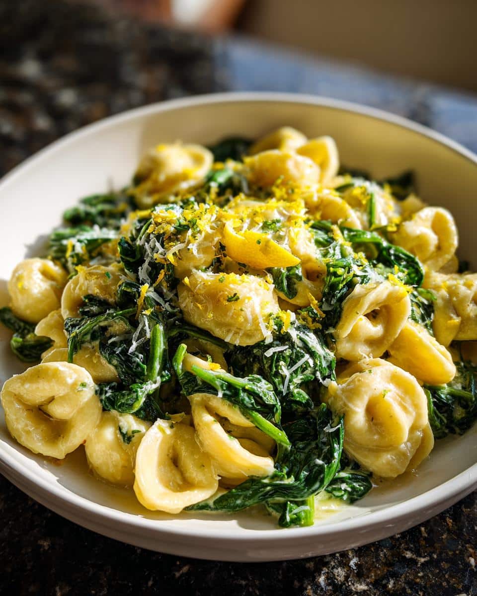 Creamy Lemon Spinach Pasta - detail 3