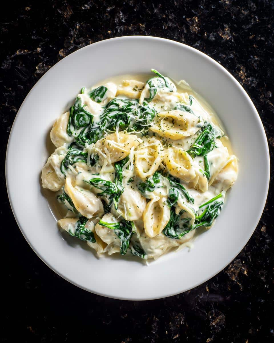 Creamy Parmesan Spinach Pasta - detail 2