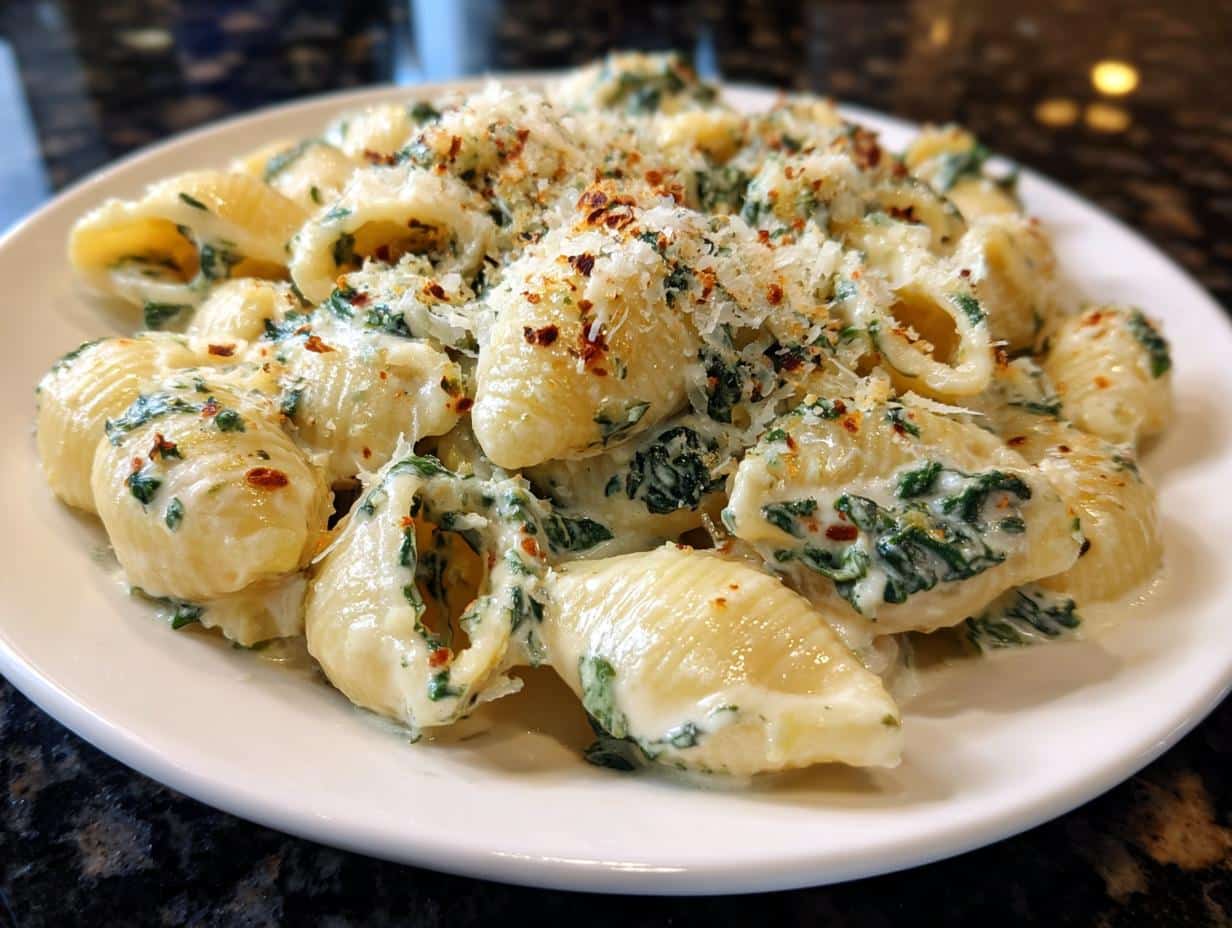 25-Minute Creamy Spinach Ricotta Pasta Magic