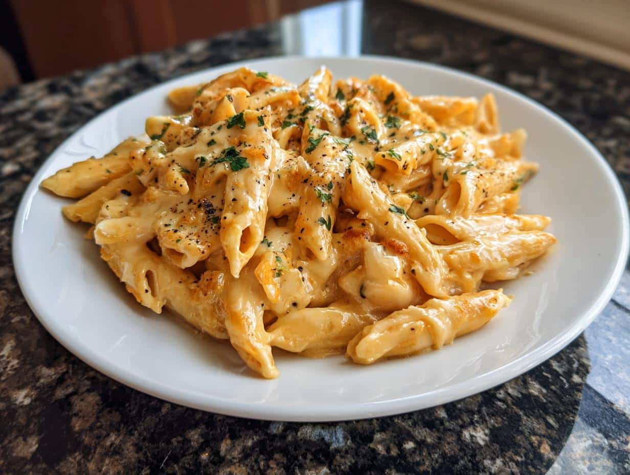 25-Minute Creamy White Cheddar Pasta, Irresistible Comfort