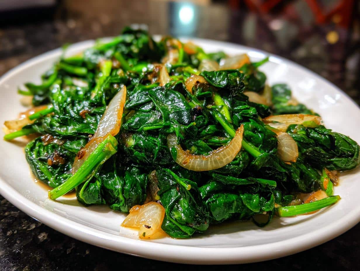 25-Minute Spinach Onion Boil, Irresistible Comfort Food Magic