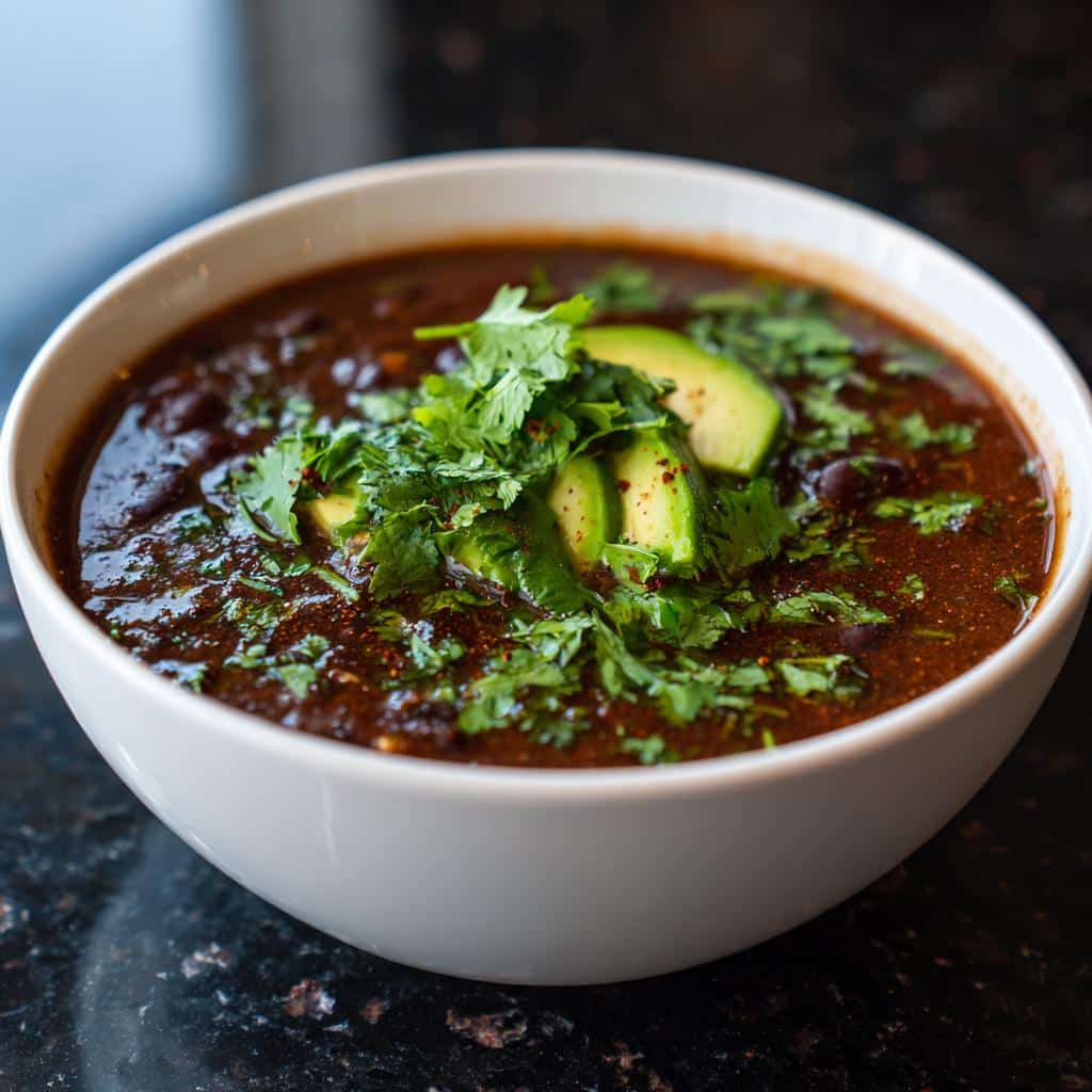 20-Minute Black Bean Soup - detail 2
