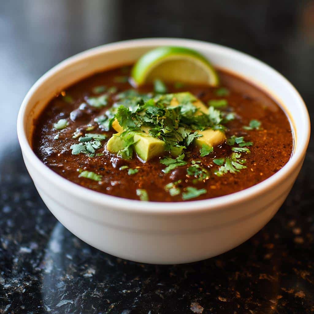 20-Minute Black Bean Soup - detail 3