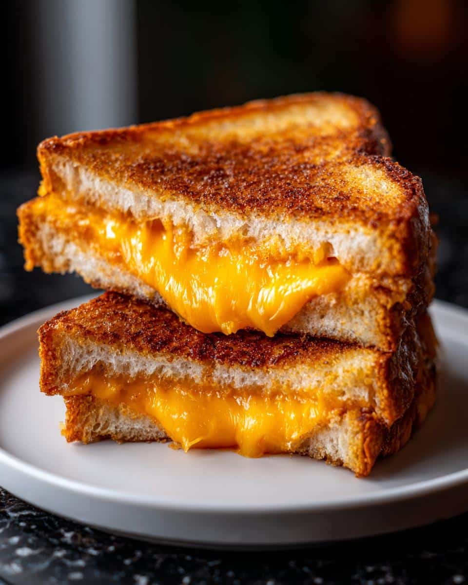 Air fryer grilled cheese - detail 1