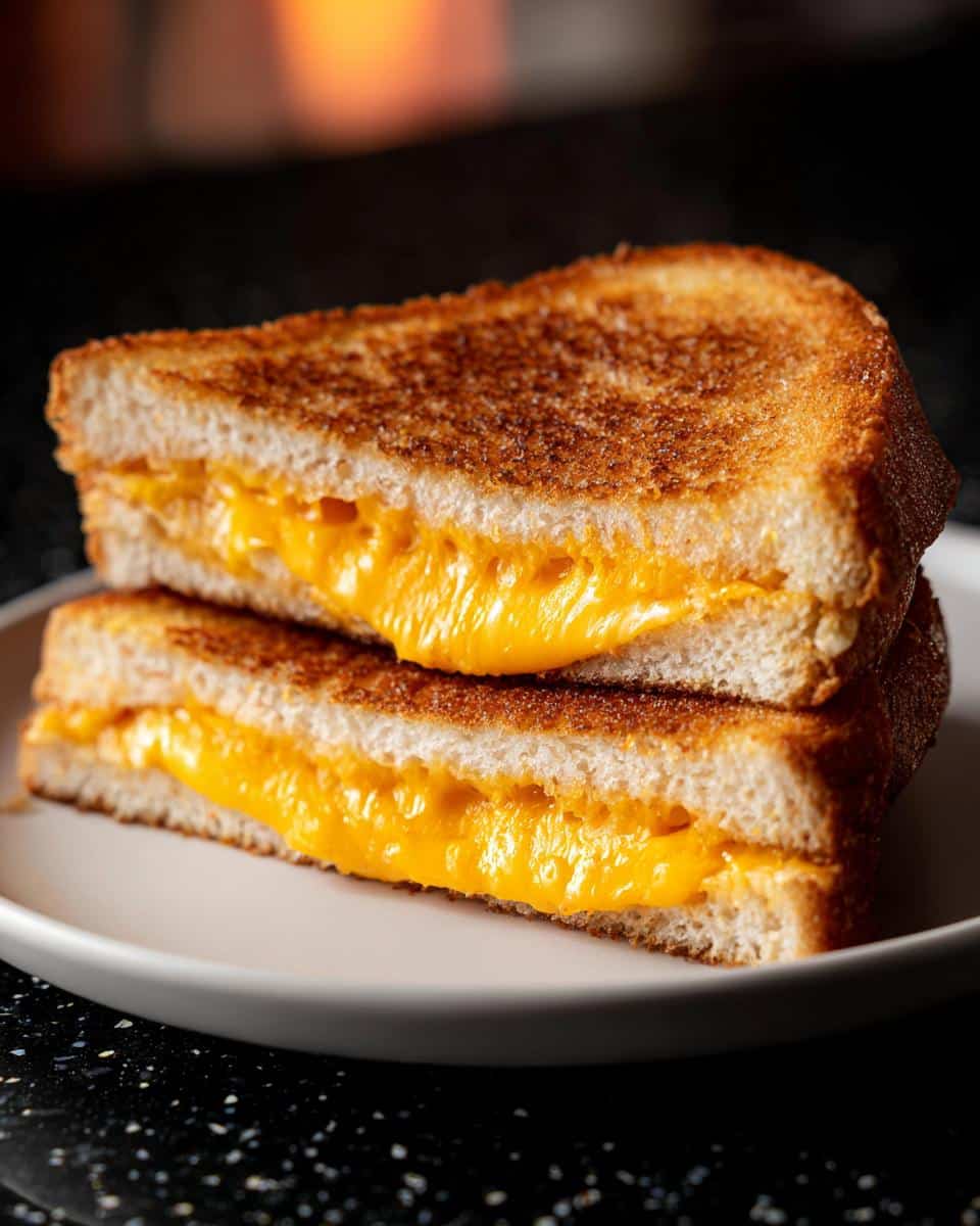 Air fryer grilled cheese - detail 2