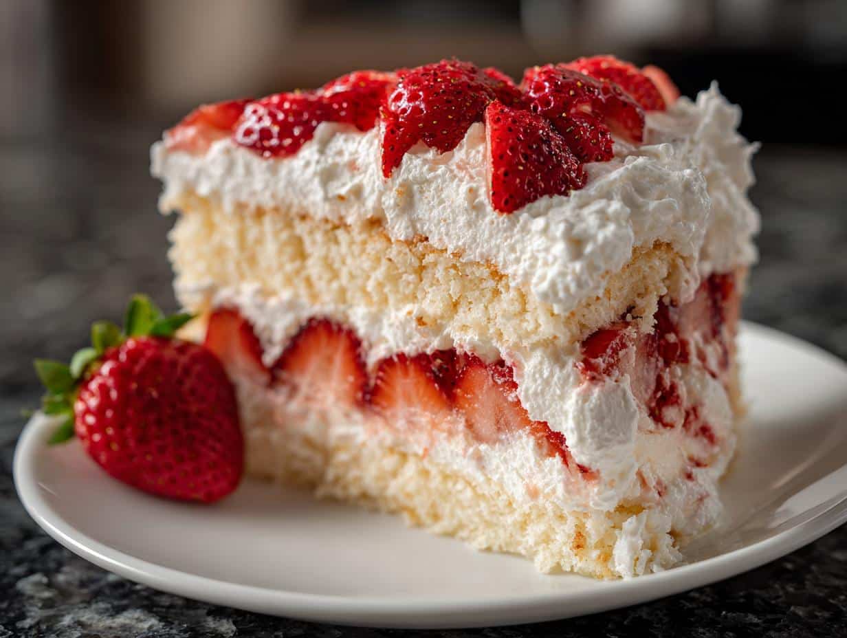 Angel food strawberry shortcake - detail 3