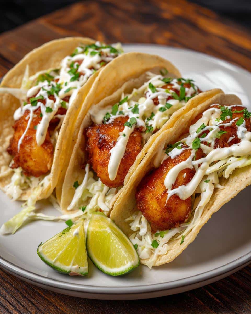 Baja Beer-Battered Fish Tacos - detail 1