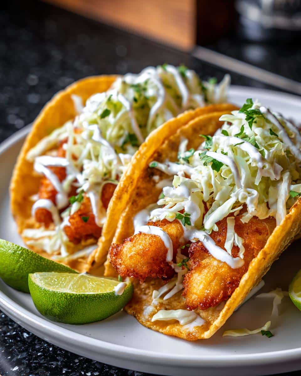 Baja Beer-Battered Fish Tacos - detail 2