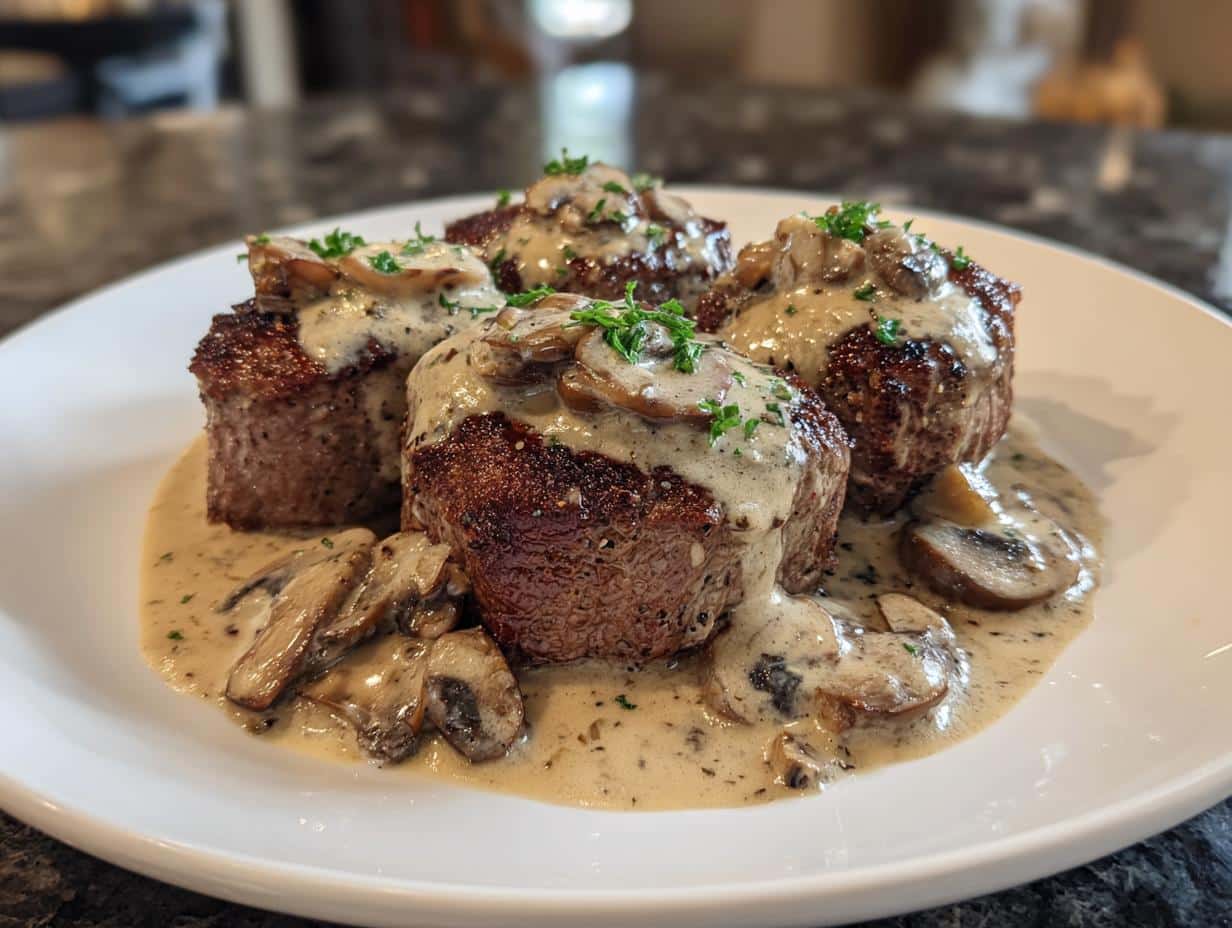Beef Tenderloin with Creamy Mushroom Sauce - detail 4