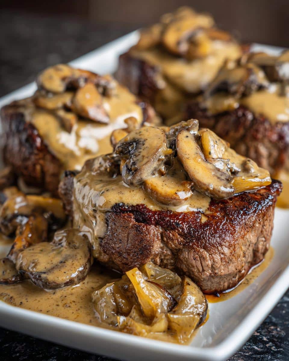 Beef Tenderloin with Mushroom Gravy - detail 1