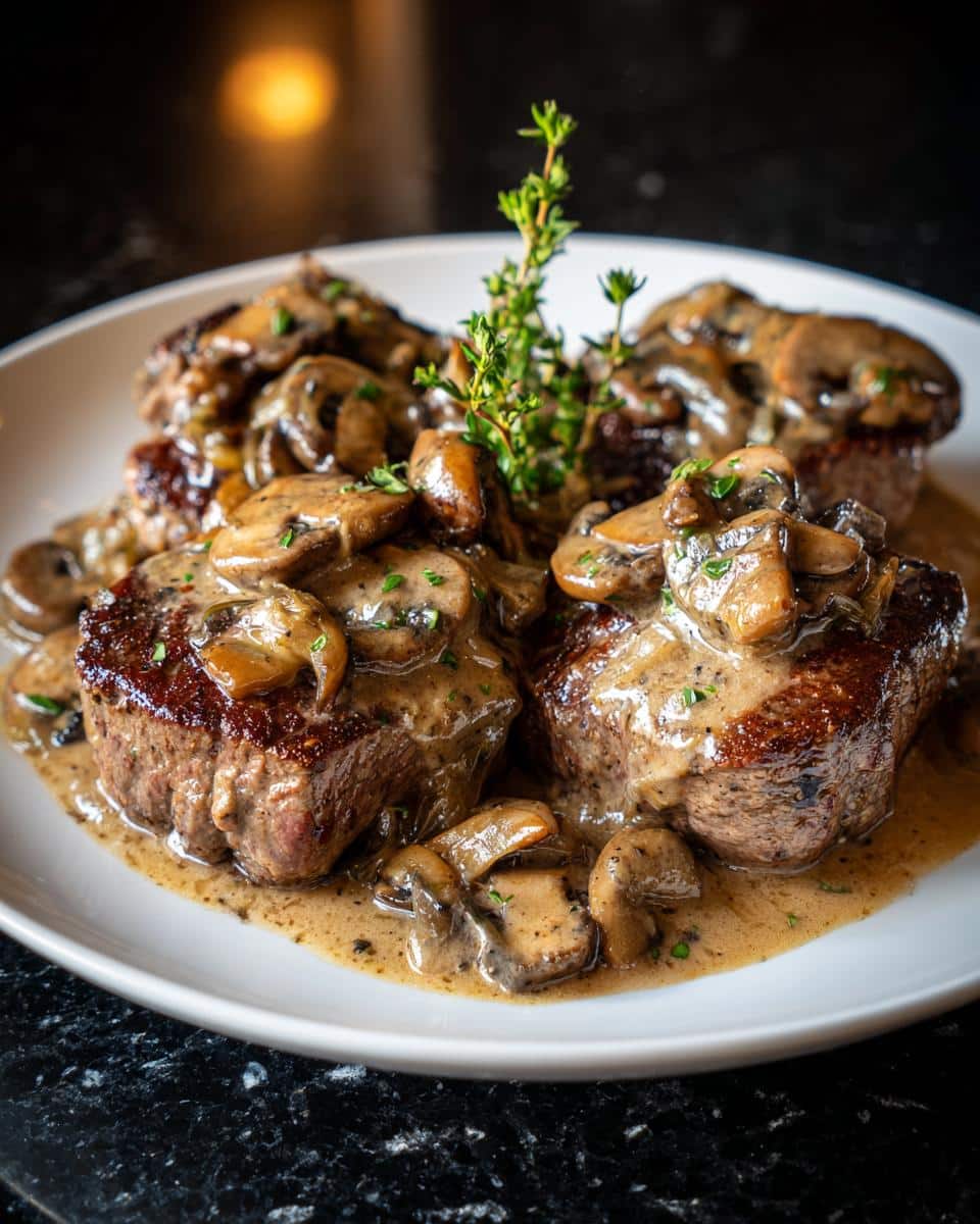 Beef Tenderloin with Mushroom Gravy - detail 2