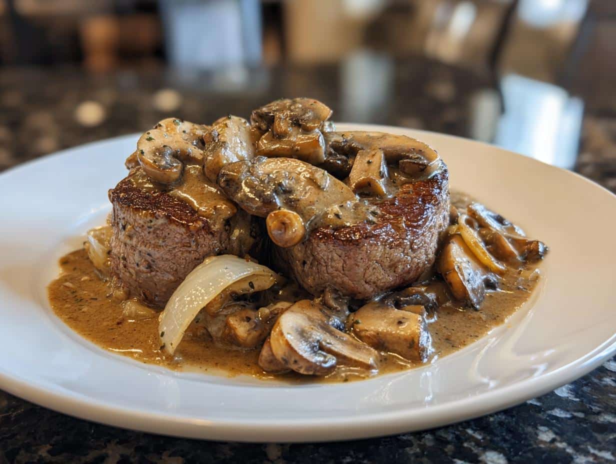 Beef Tenderloin with Mushroom Gravy - detail 5