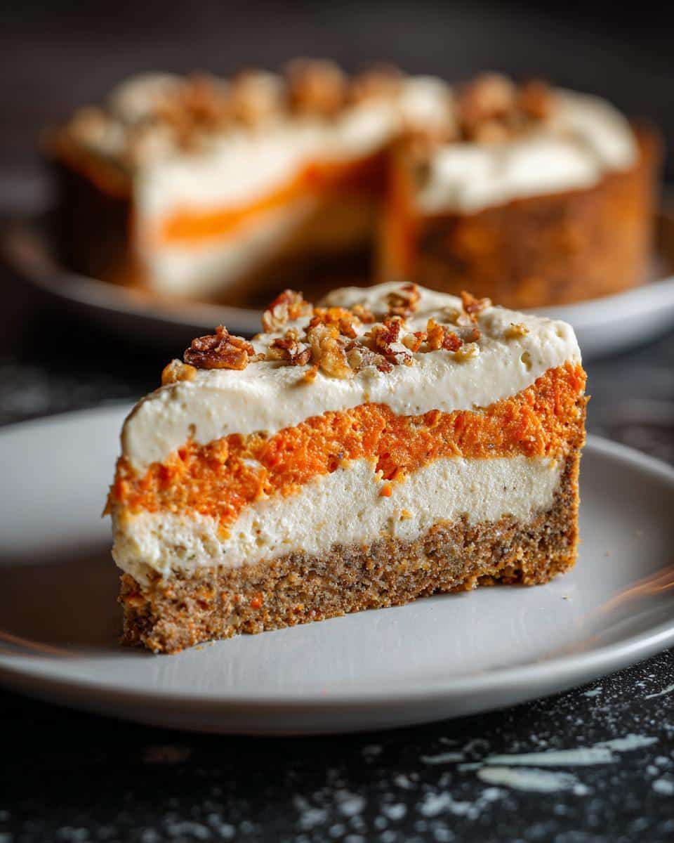 Carrot Cake Cheesecake Bars - detail 1