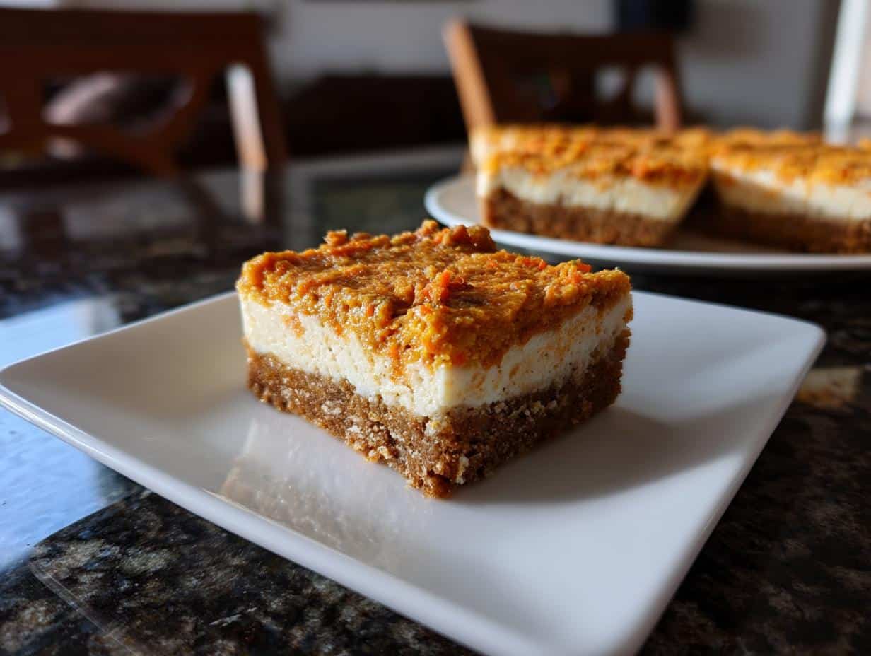 Carrot Cake Cheesecake Bars - detail 2