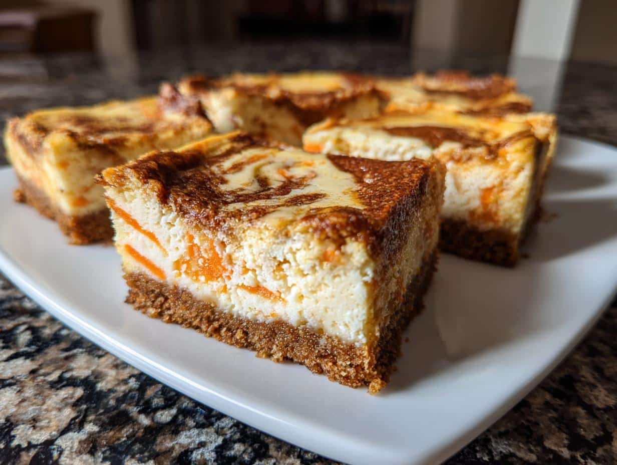 Carrot Cake Cheesecake Swirl Bars - detail 5