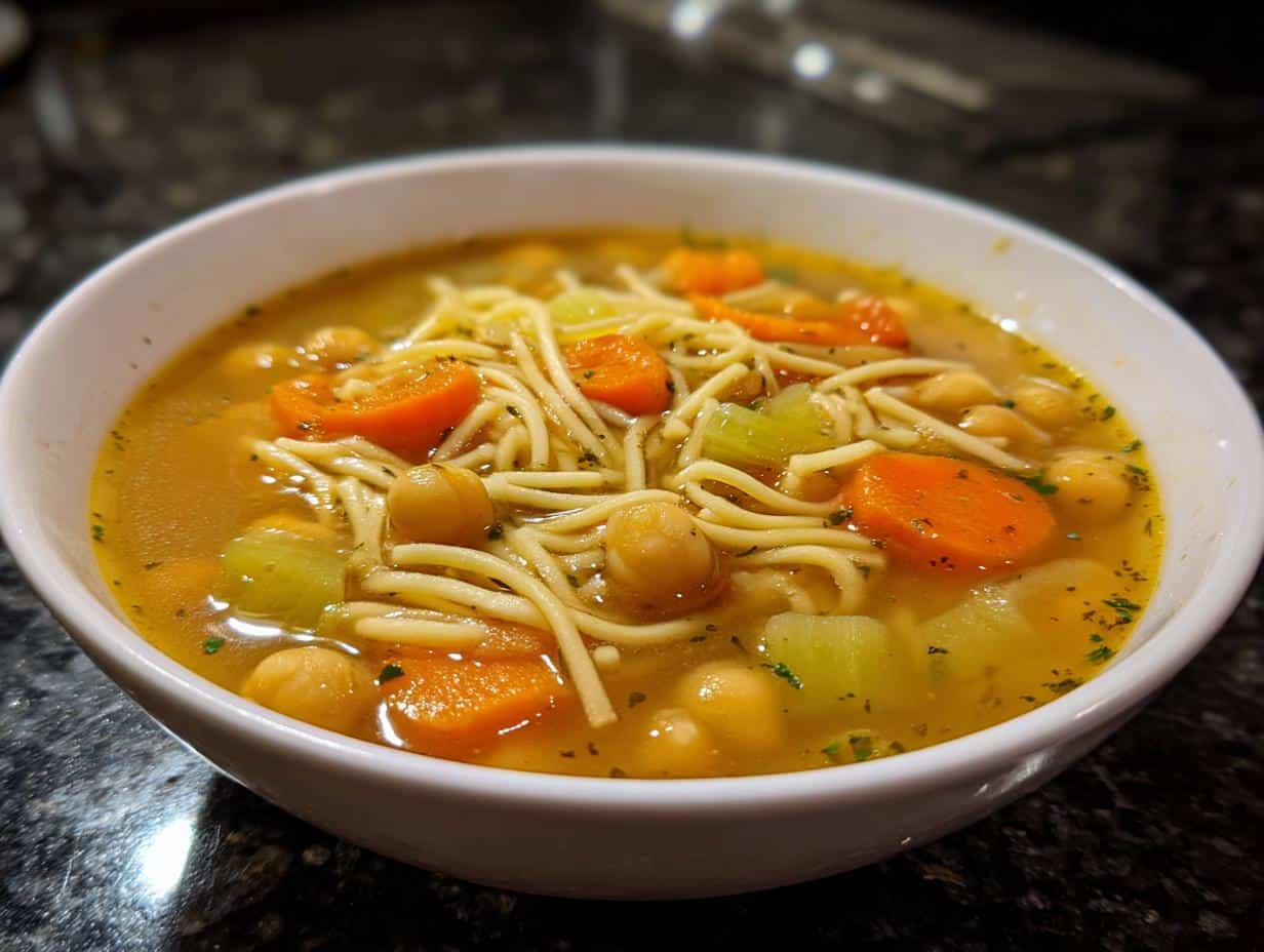 Chickpea Noodle Soup - detail 3