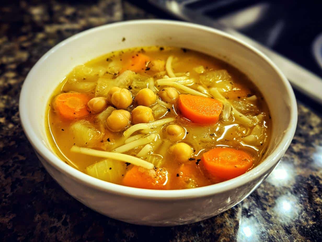 Chickpea Noodle Soup