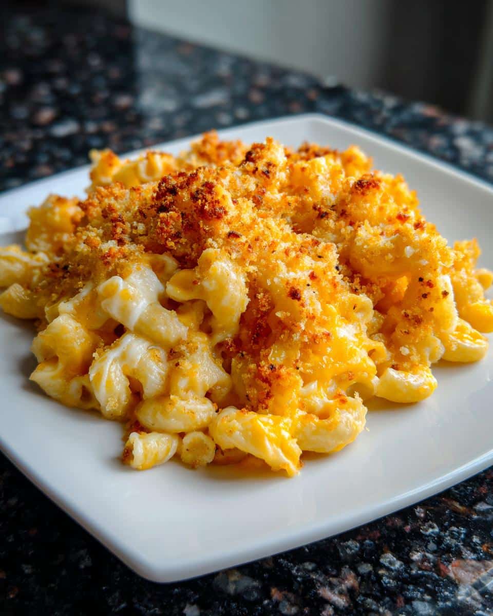 Classic baked mac and cheese - detail 2