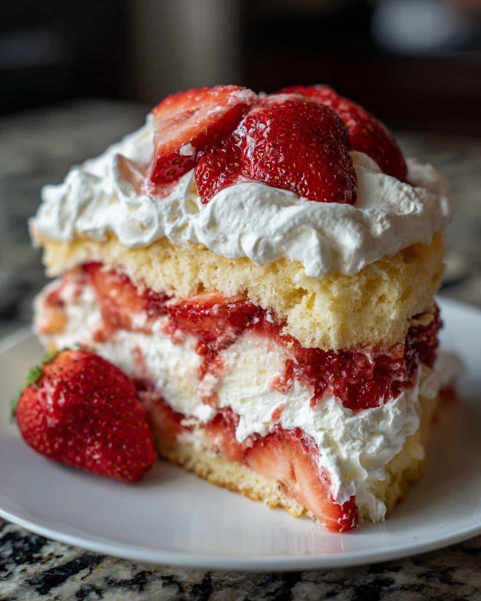 Classic strawberry shortcake - detail 1