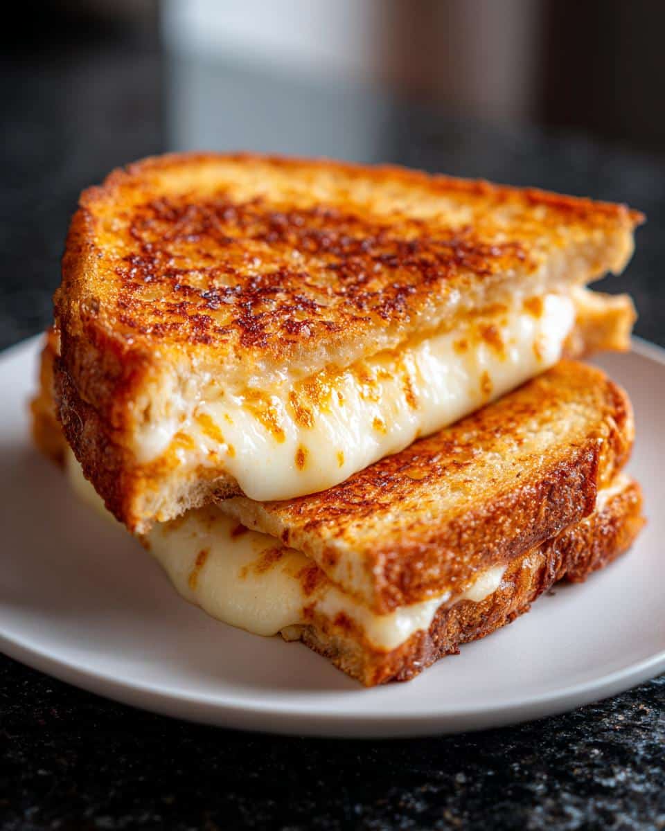 Garlic butter grilled cheese - detail 1