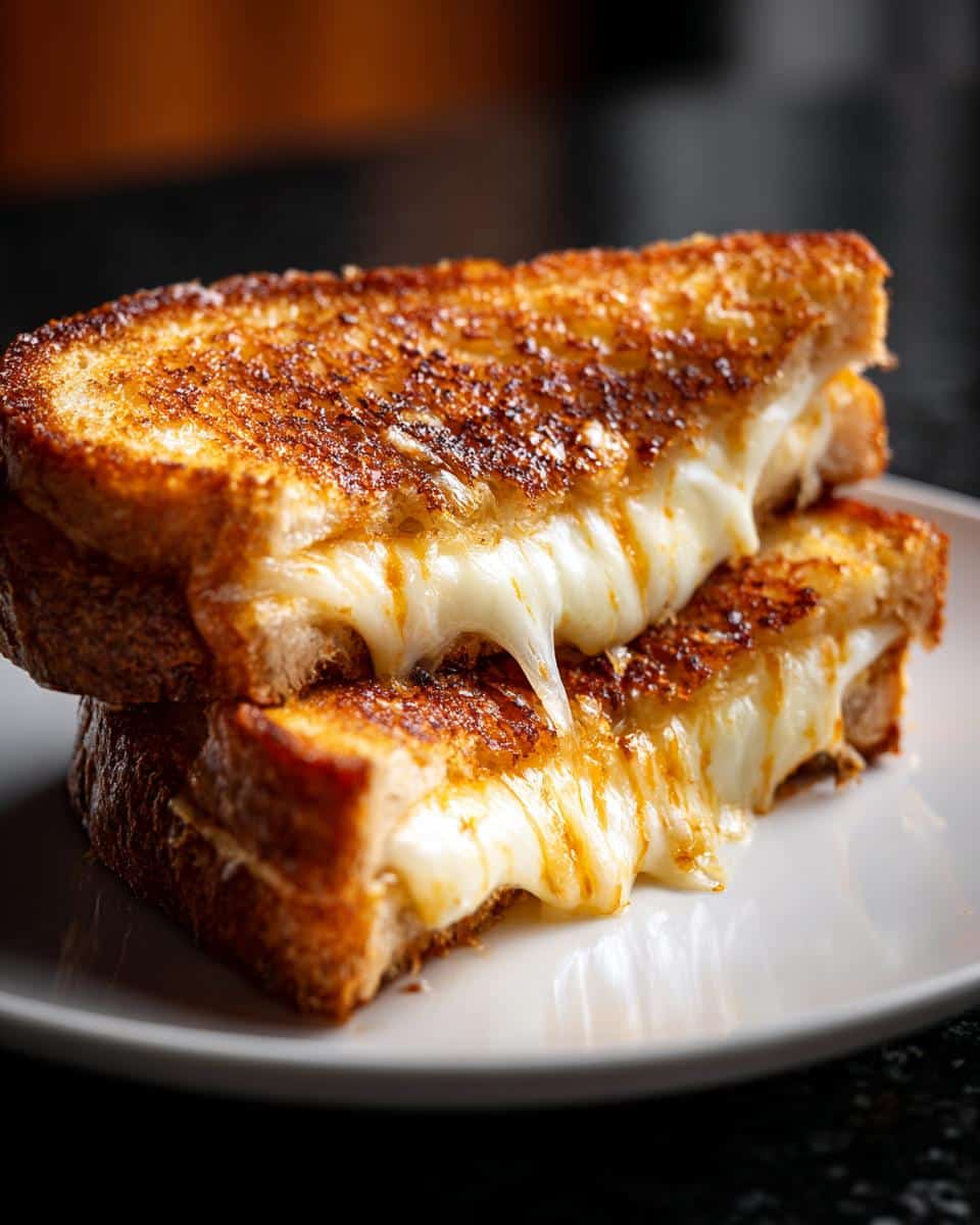 Garlic butter grilled cheese - detail 2