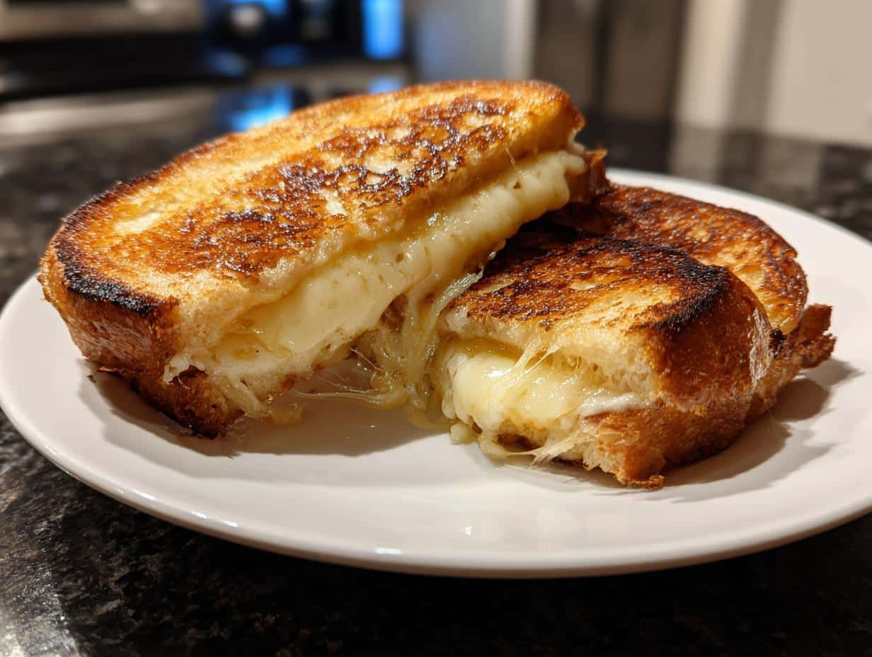 Garlic butter grilled cheese - detail 3