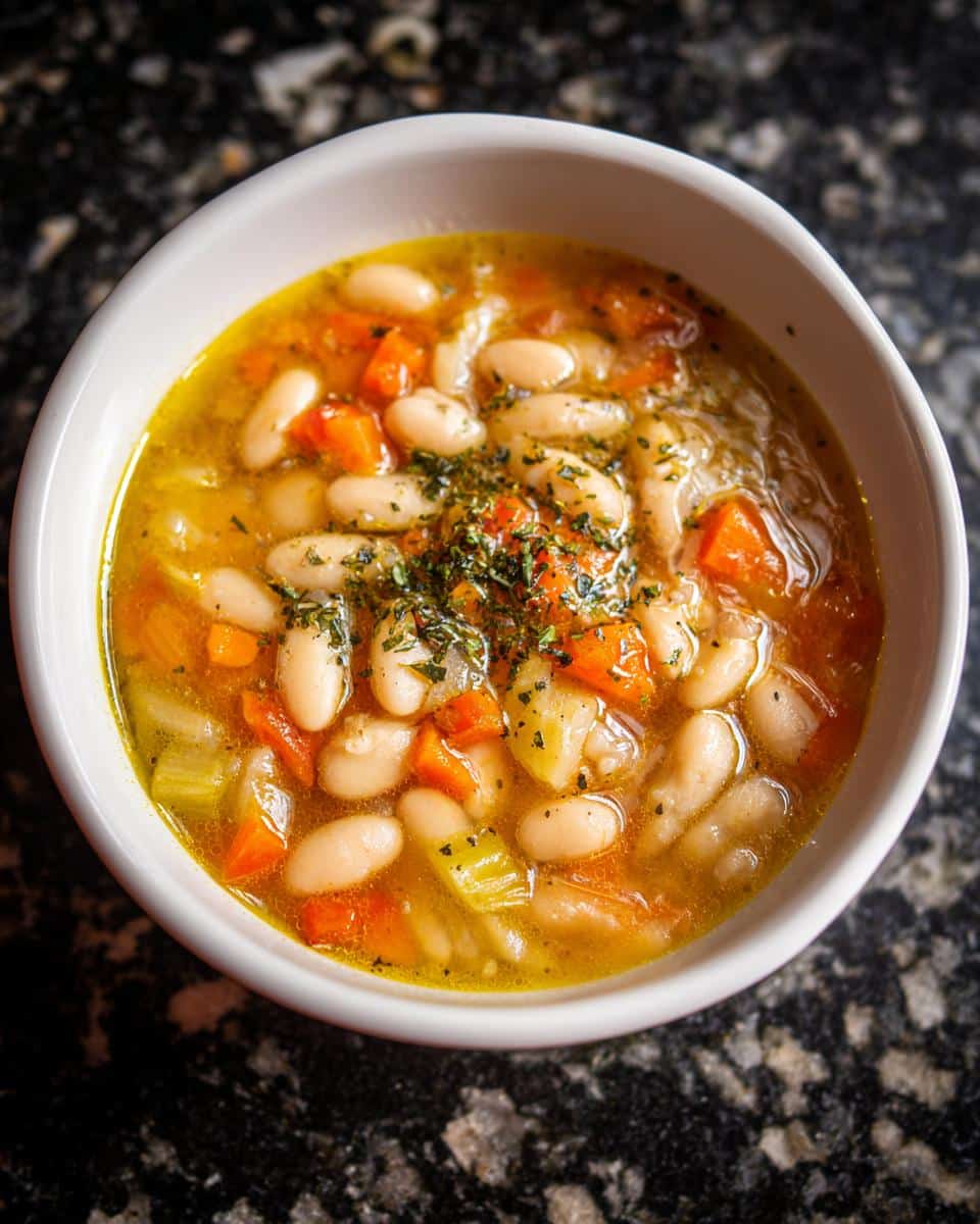 Greek White Bean Soup (Fasolada) - detail 1