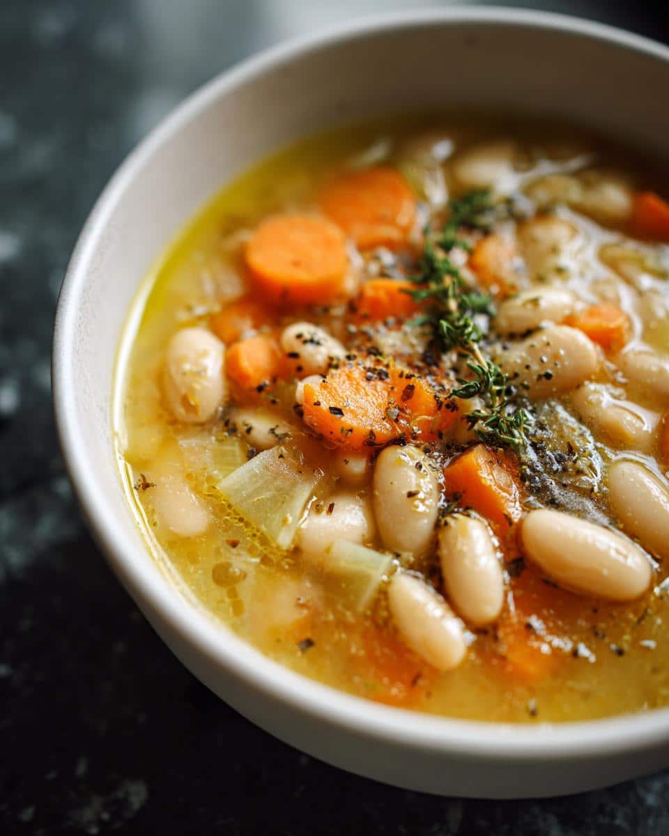 Greek White Bean Soup (Fasolada) - detail 2