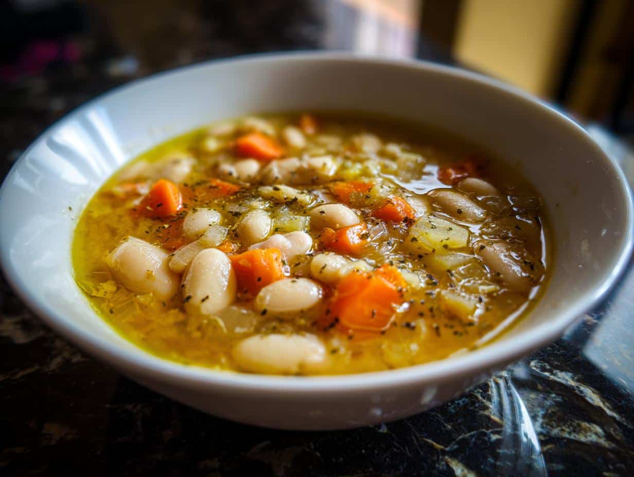 Greek White Bean Soup (Fasolada) - detail 3