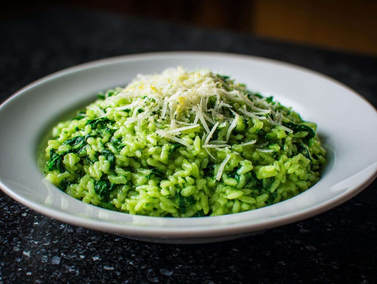 Green Spinach & Lemon Risotto - detail 3
