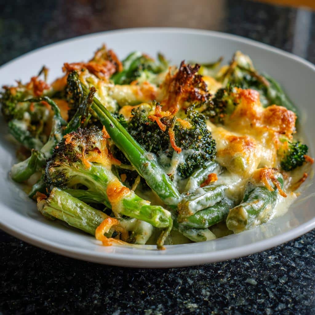 Creamy Green Vegetable Casserole with 3 Secret Veggies