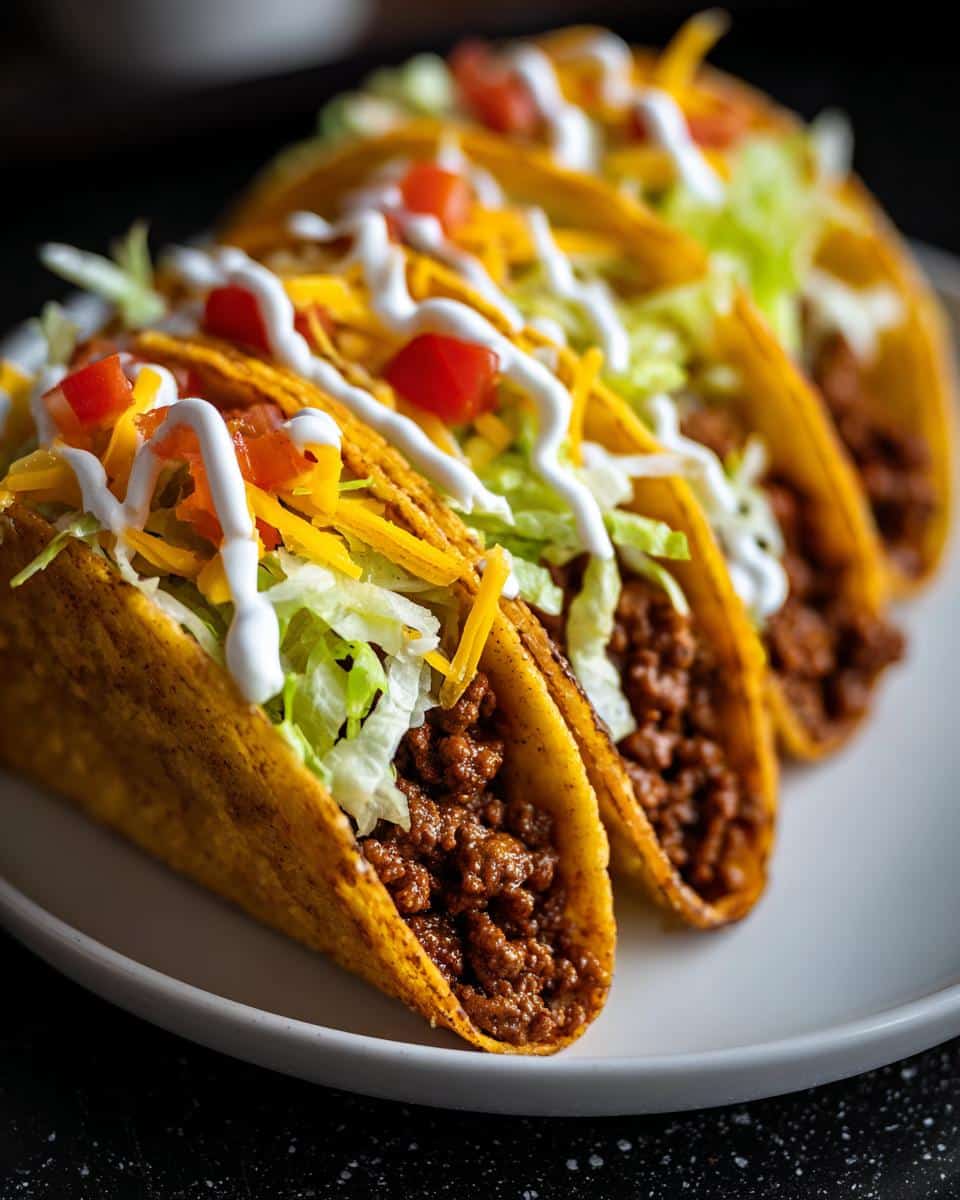 Ground beef tacos - detail 1