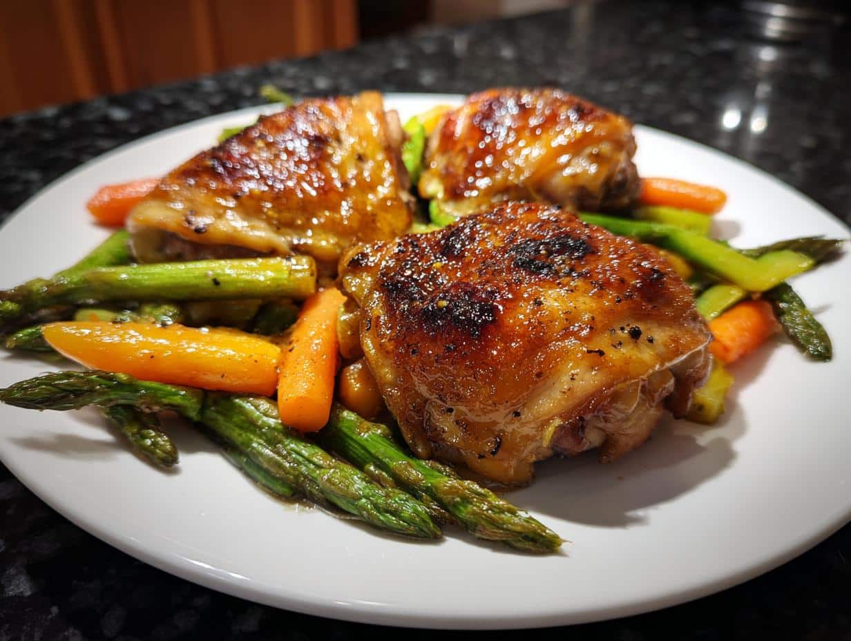 Honey & Mustard Chicken Thighs with Spring Veg - detail 3