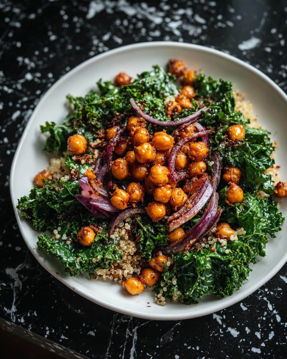 Kale & Chickpea Grain Bowl - detail 3