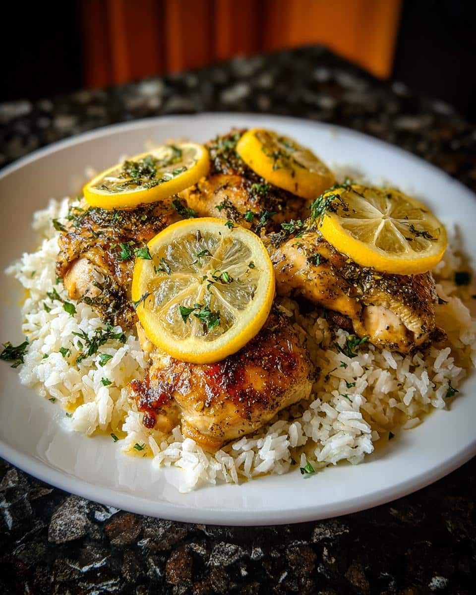 Juicy Lemon Oregano Chicken & Rice in Just 40 Minutes