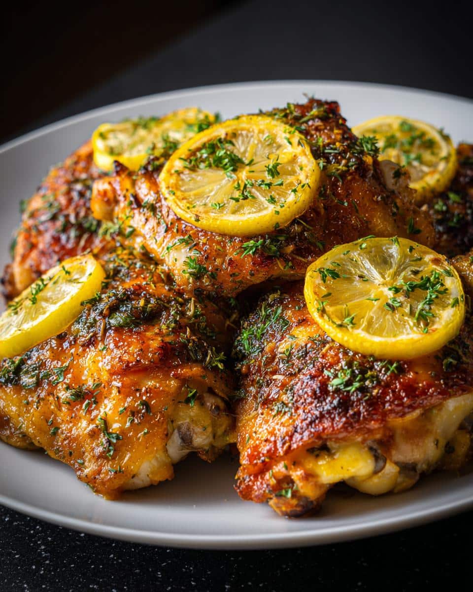 Lemon herb baked chicken - detail 2