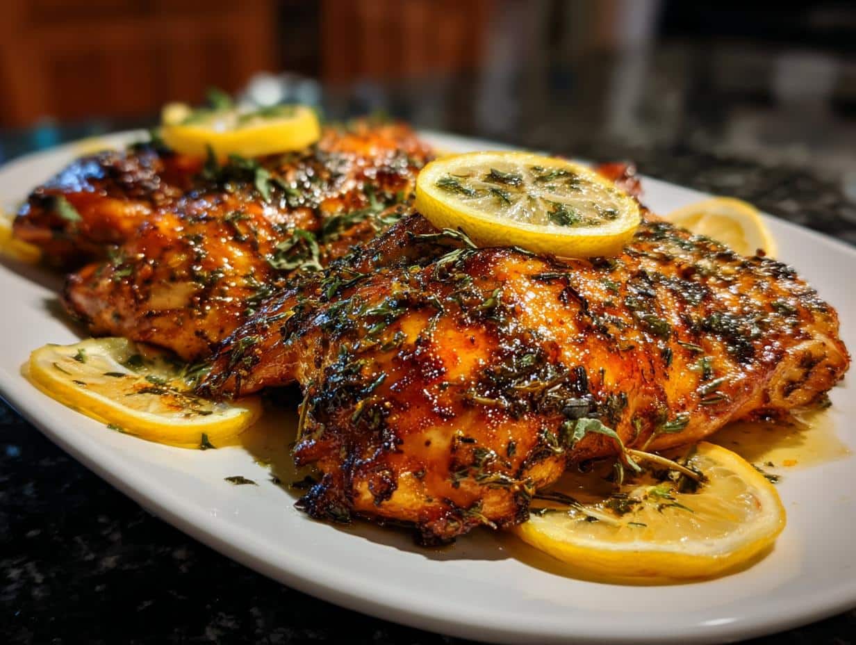 Lemon herb baked chicken - detail 4