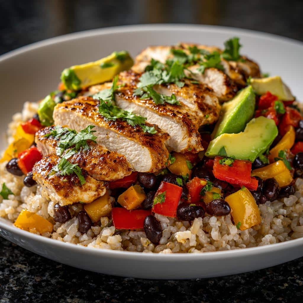 Meal-Prep Chili-Lime Chicken Bowls - detail 3