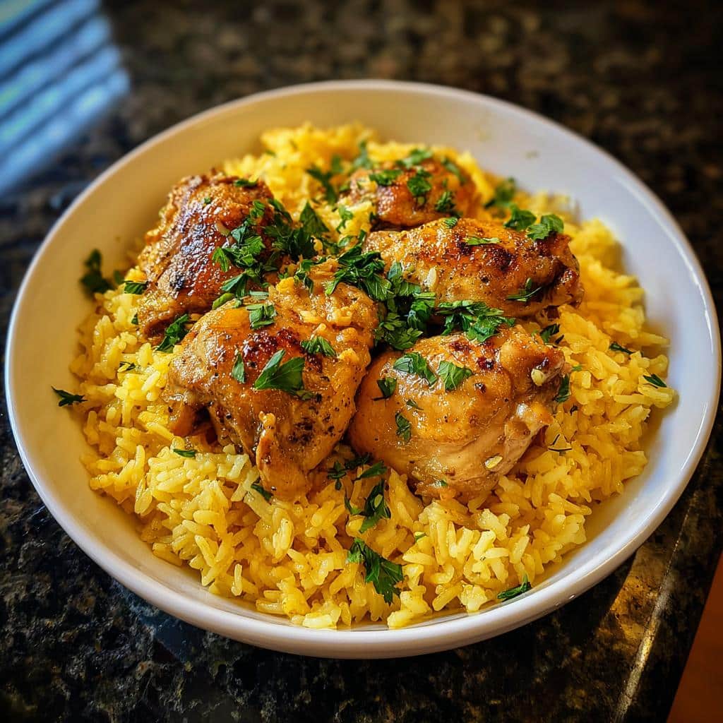 One Pot Greek Chicken and Lemon Rice - detail 1