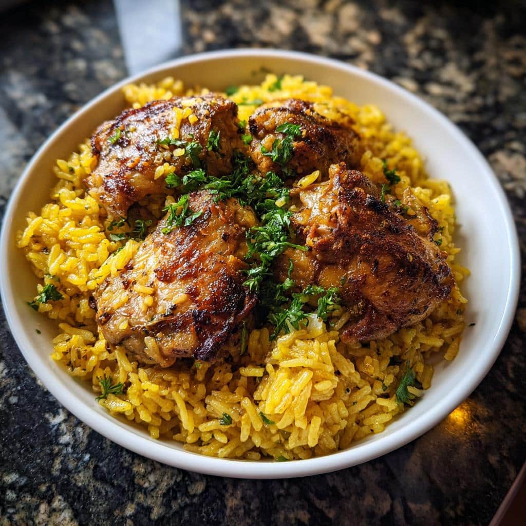 One Pot Greek Chicken and Lemon Rice - detail 2