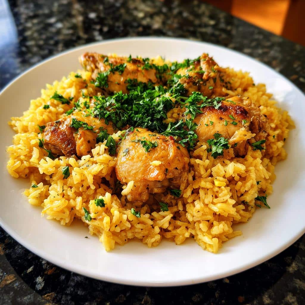 One Pot Greek Chicken and Lemon Rice - detail 3