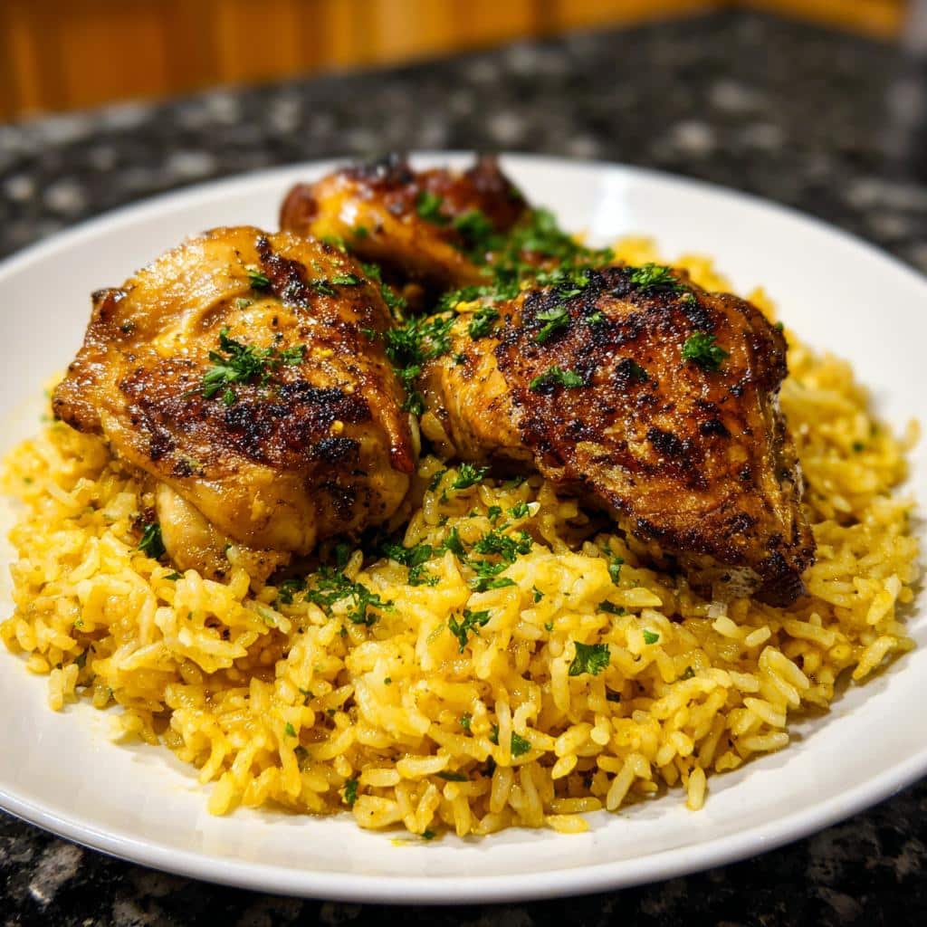 One Pot Greek Chicken and Lemon Rice: 4-Step Magic for Busy Cooks